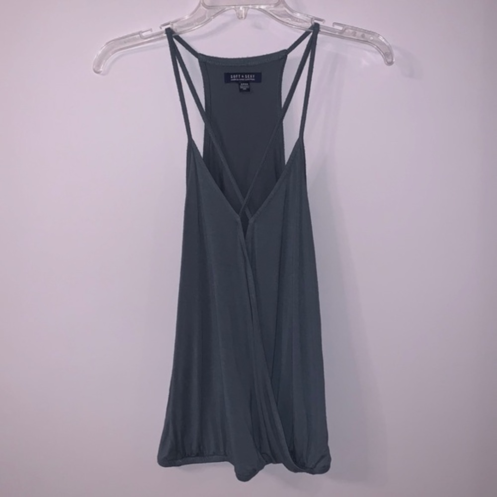 Green blue tank top